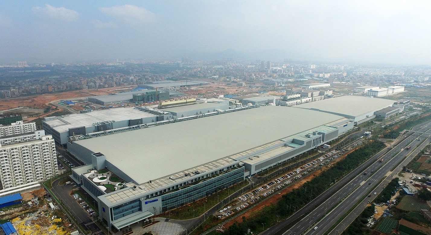 廈門天馬第6代低溫多晶硅(ltps)tft-lcd及彩色濾光片(cf)生產線廠房